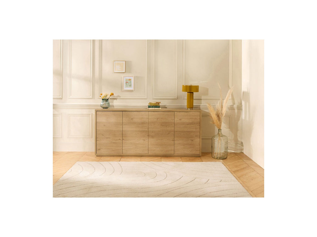 Ferret - 4-Door Sideboard - Wood Slat Effect