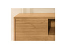 2-Door TV Unit - Ferret - Wood Strip Effect