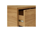 Ferret - Coffee Table with Drawer - Wooden Slat Effect