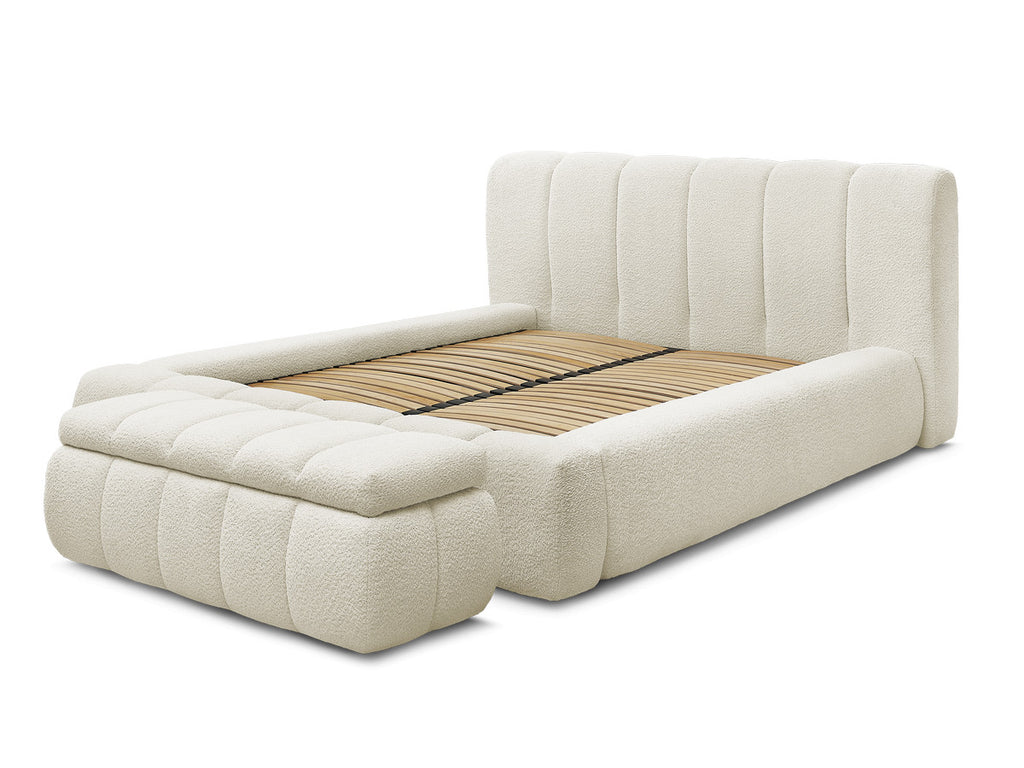 Denali - Lit Coffre - Tissu Bouclette + Bout De Lit