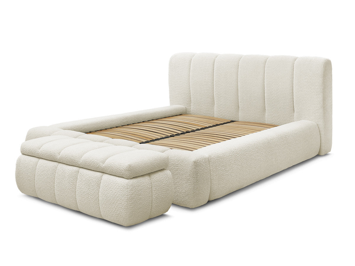 Denali - Lit Coffre - Tissu Bouclette + Bout De Lit