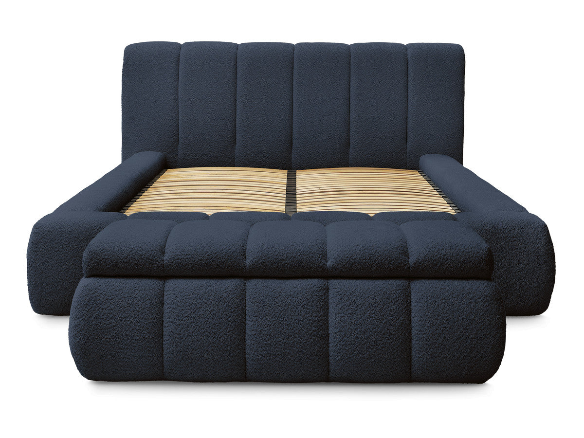 Denali - Lit Coffre - Tissu Bouclette + Bout De Lit