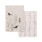 Happy Birds Tea Towel (Set of 2) - Multicoloured