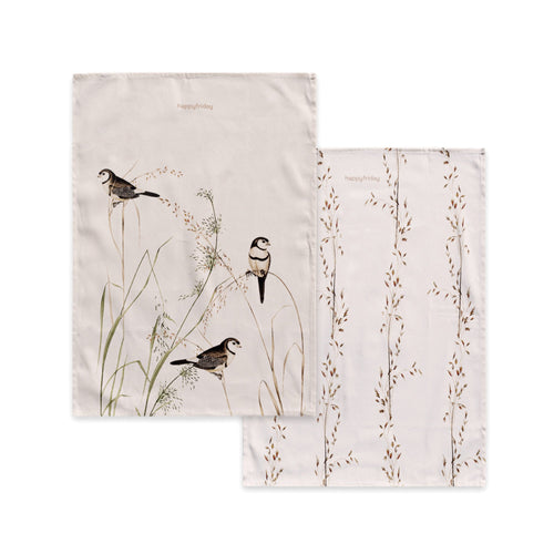 Torchon (2 Pièces) Happy Birds - Multicolore