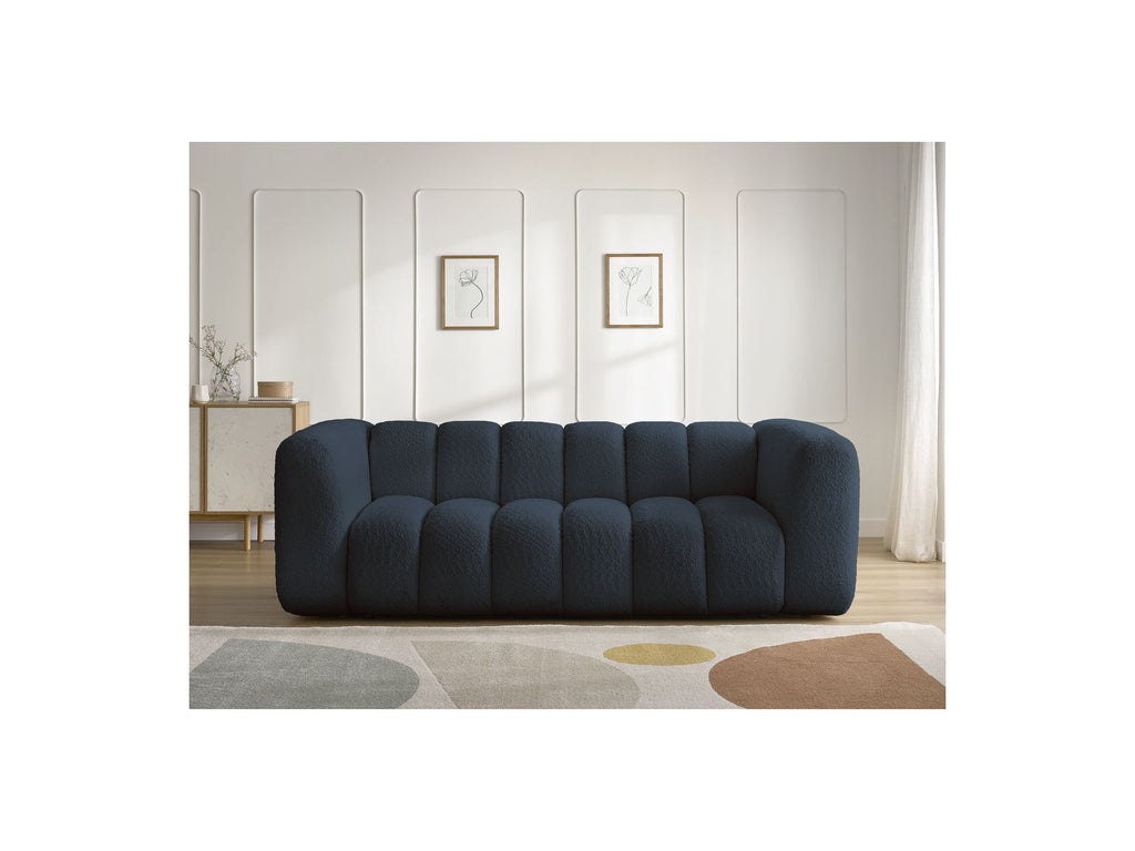 Talia - Fixed Straight 3-Seater Sofa - Bouclé Fabric
