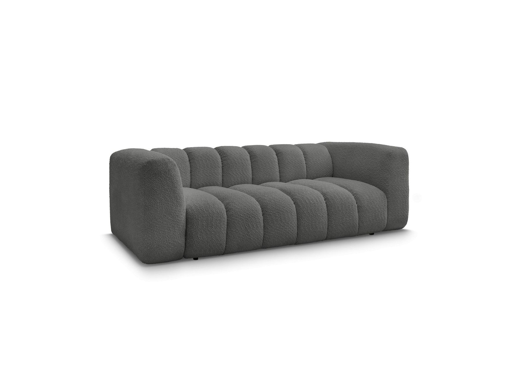 Talia - Fixed Straight 3-Seater Sofa - Bouclé Fabric