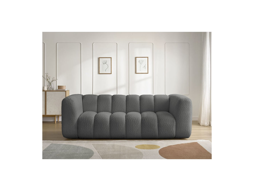 Talia - Fixed Straight 3-Seater Sofa - Bouclé Fabric