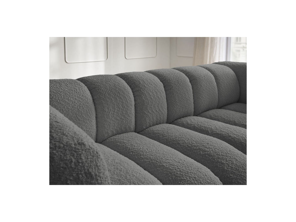 Talia - Fixed Straight 3-Seater Sofa - Bouclé Fabric