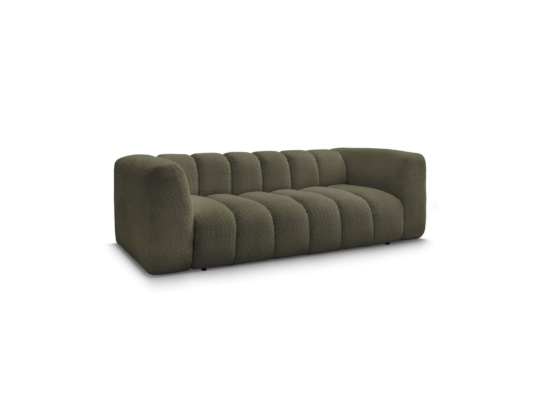 Talia - Fixed Straight 3-Seater Sofa - Bouclé Fabric