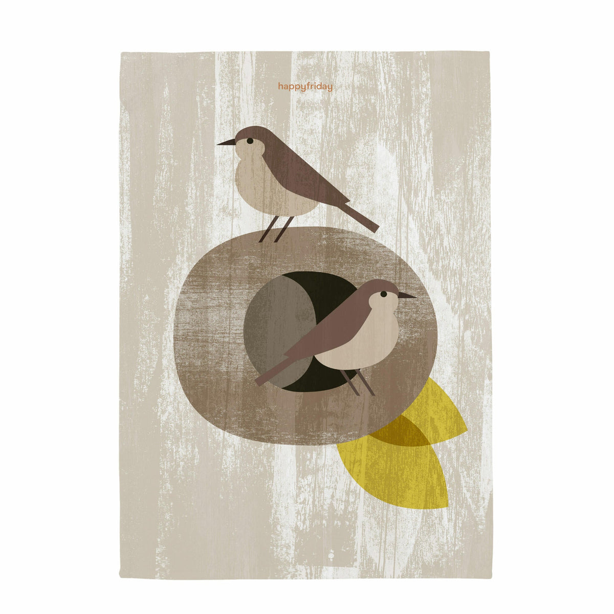 Nest Tea Towel (Set of 2) - Multicoloured
