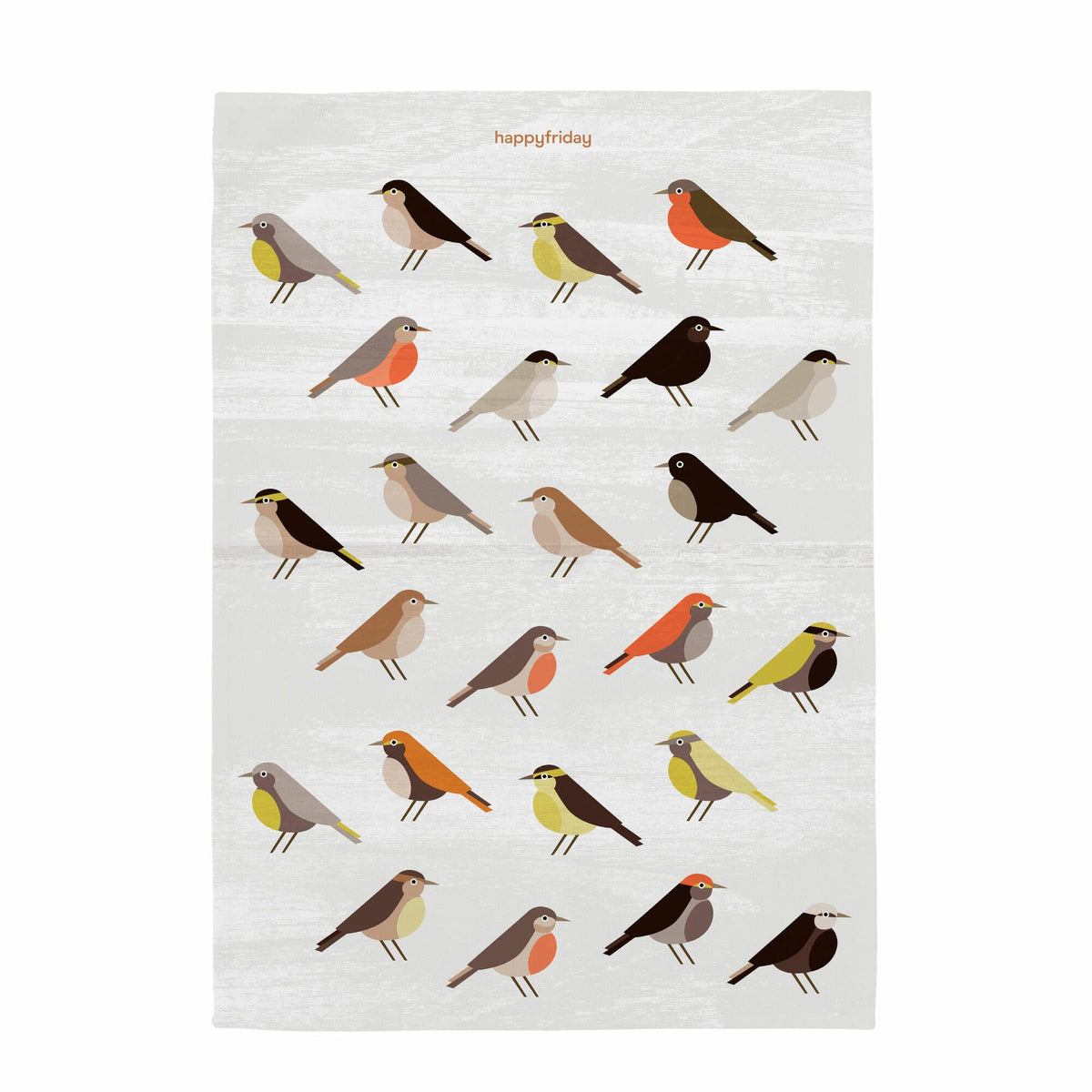 Nest Tea Towel (Set of 2) - Multicoloured