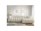 Talia - Fixed Corner Sofa - Bouclé Fabric - Right-Hand Corner