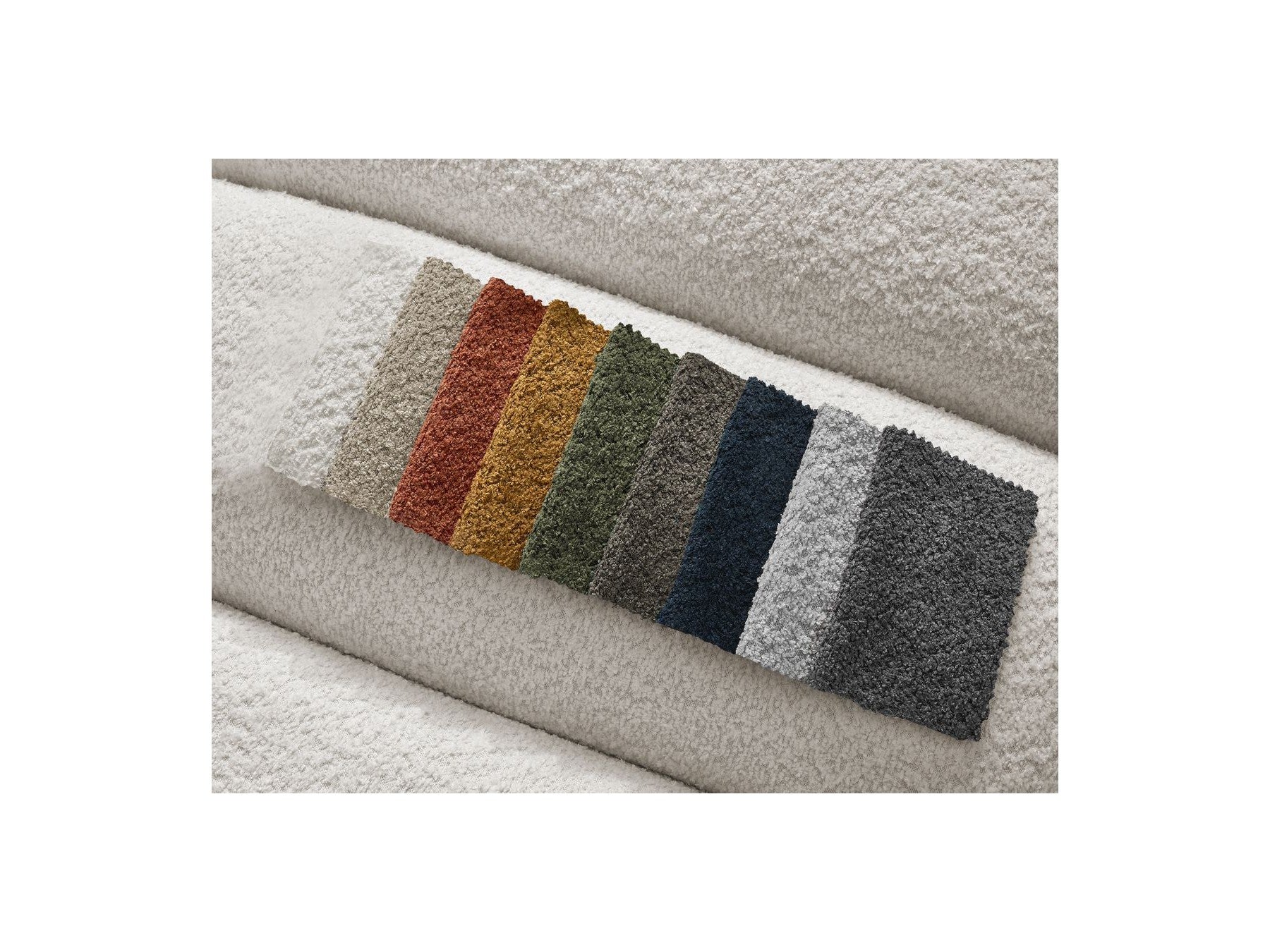 Talia - Fixed Corner Sofa - Bouclé Fabric - Right-Hand Corner