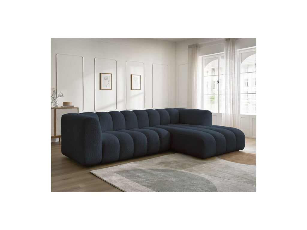 Talia - Fixed Corner Sofa - Bouclé Fabric - Right-Hand Corner
