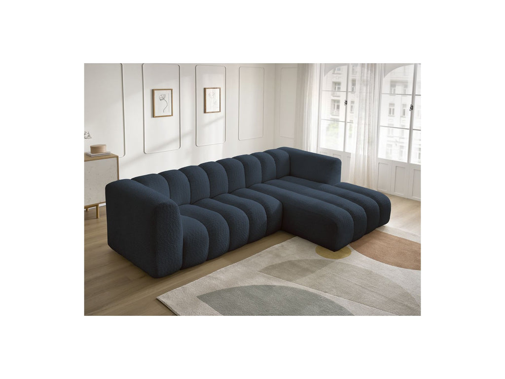 Talia - Fixed Corner Sofa - Bouclé Fabric - Right-Hand Corner