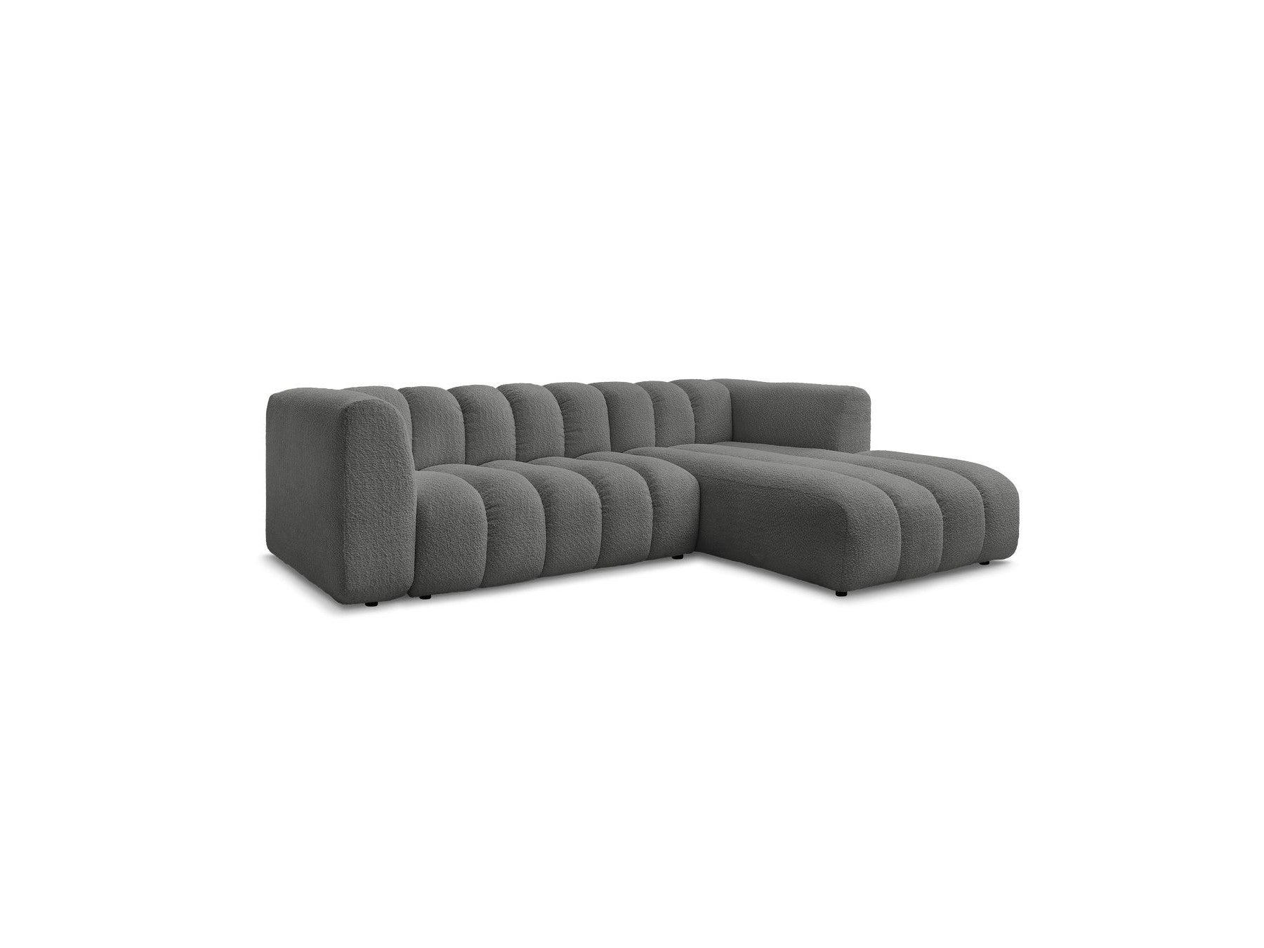 Talia - Fixed Corner Sofa - Bouclé Fabric - Right-Hand Corner