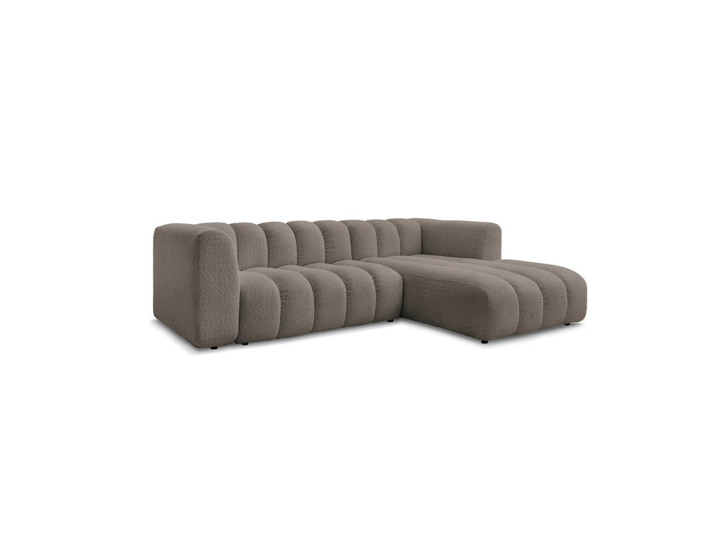 Talia - Fixed Corner Sofa - Bouclé Fabric - Right-Hand Corner
