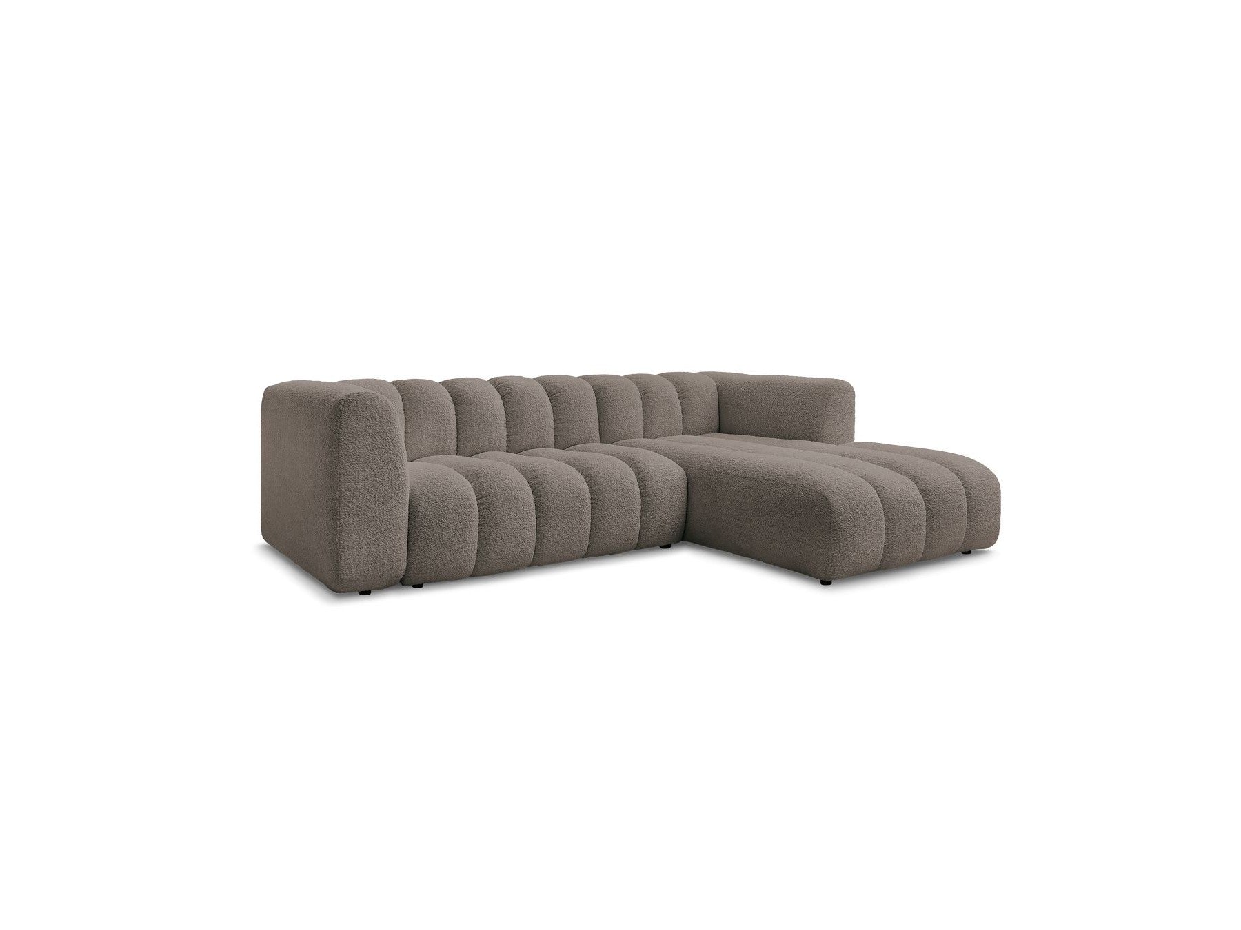 Talia - Fixed Corner Sofa - Bouclé Fabric - Right-Hand Corner