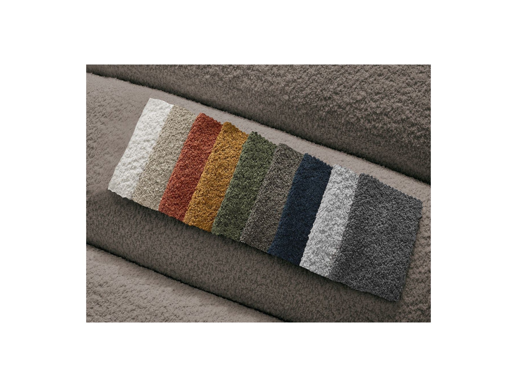 Talia - Fixed Corner Sofa - Bouclé Fabric - Right-Hand Corner