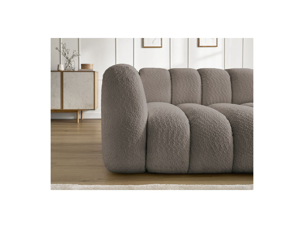 Talia - Fixed Corner Sofa - Bouclé Fabric - Right-Hand Corner