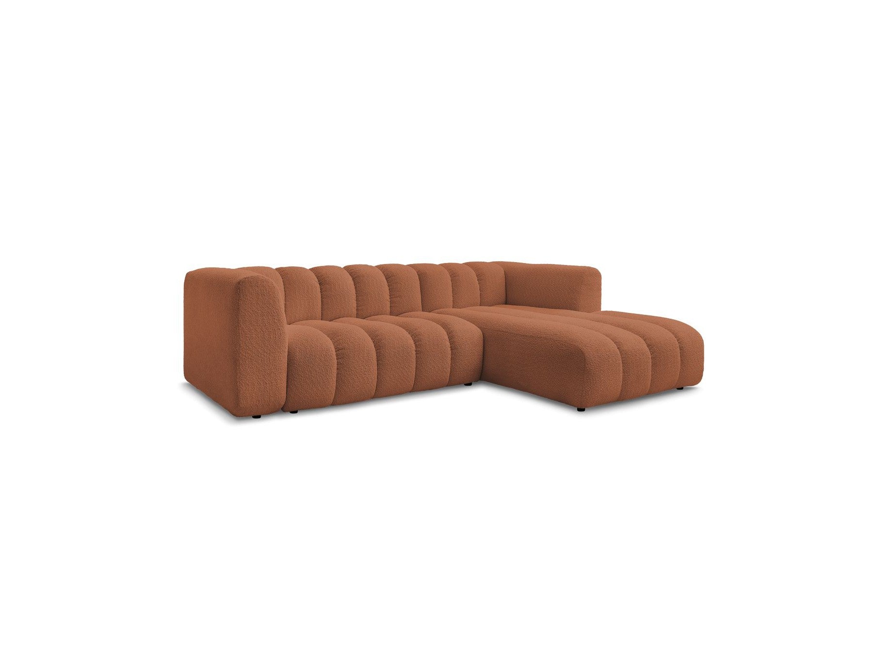 Talia - Fixed Corner Sofa - Bouclé Fabric - Right-Hand Corner