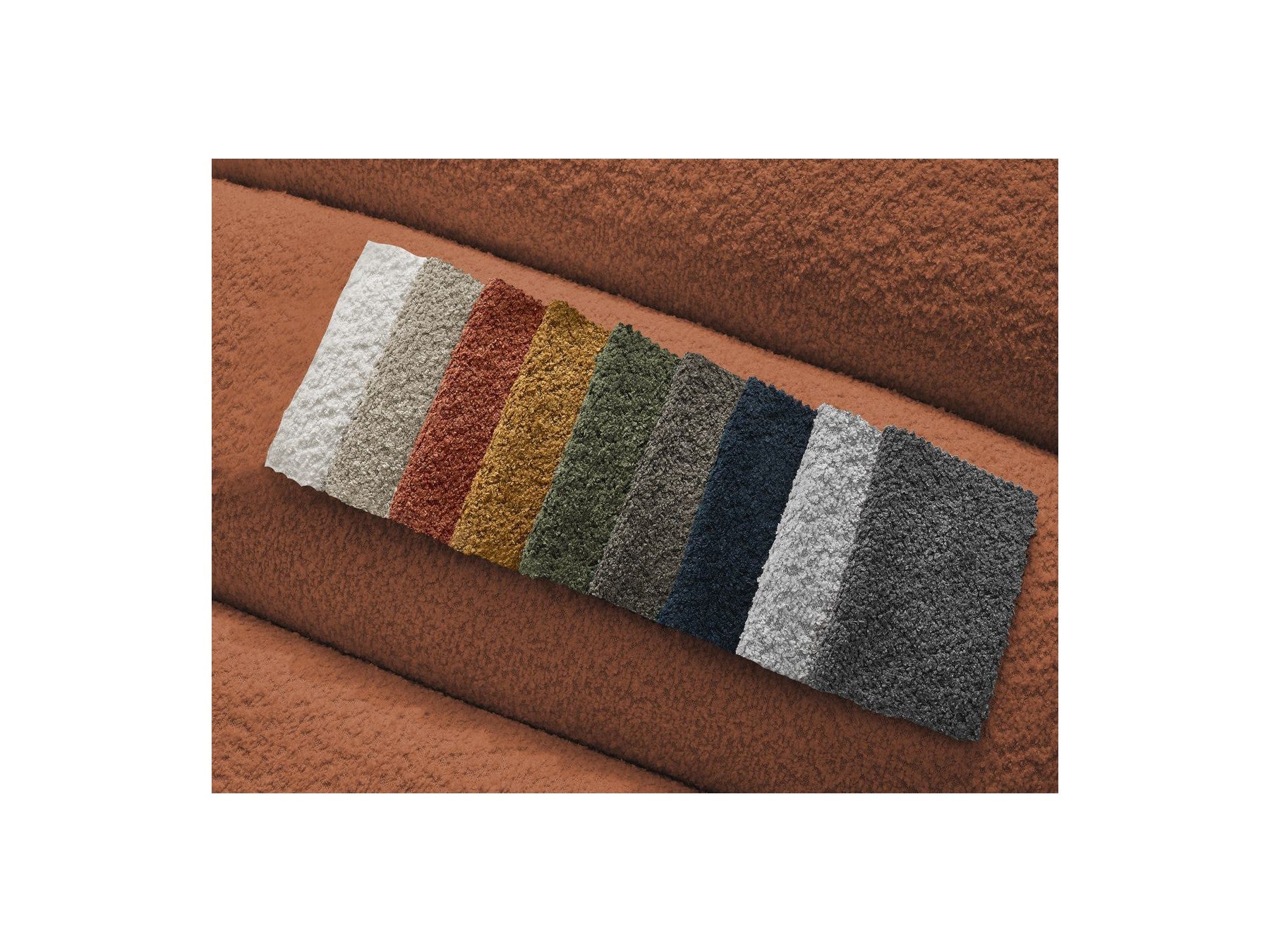 Talia - Fixed Corner Sofa - Bouclé Fabric - Right-Hand Corner
