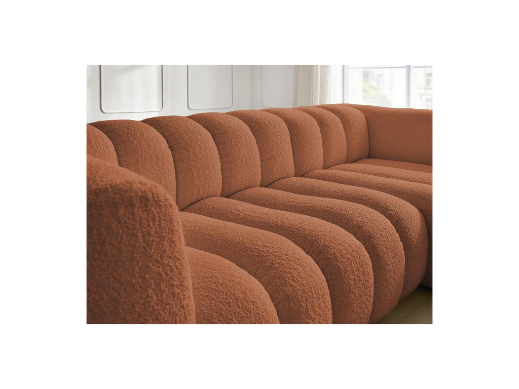 Talia - Fixed Corner Sofa - Bouclé Fabric - Right-Hand Corner