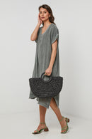 Autour Du Lin - Robe - Kaki - Femme