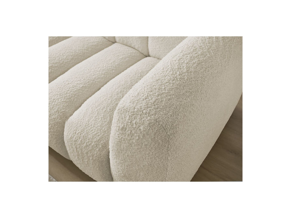 Talia - Fixed Corner Sofa - Bouclé Fabric - Left Corner