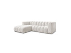 Talia - Fixed Corner Sofa - Bouclé Fabric - Left Corner