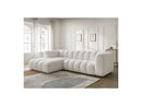 Talia - Fixed Corner Sofa - Bouclette Fabric - Left Corner