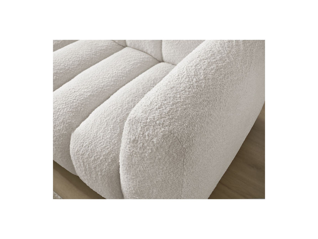 Talia - Fixed Corner Sofa - Bouclé Fabric - Left Corner