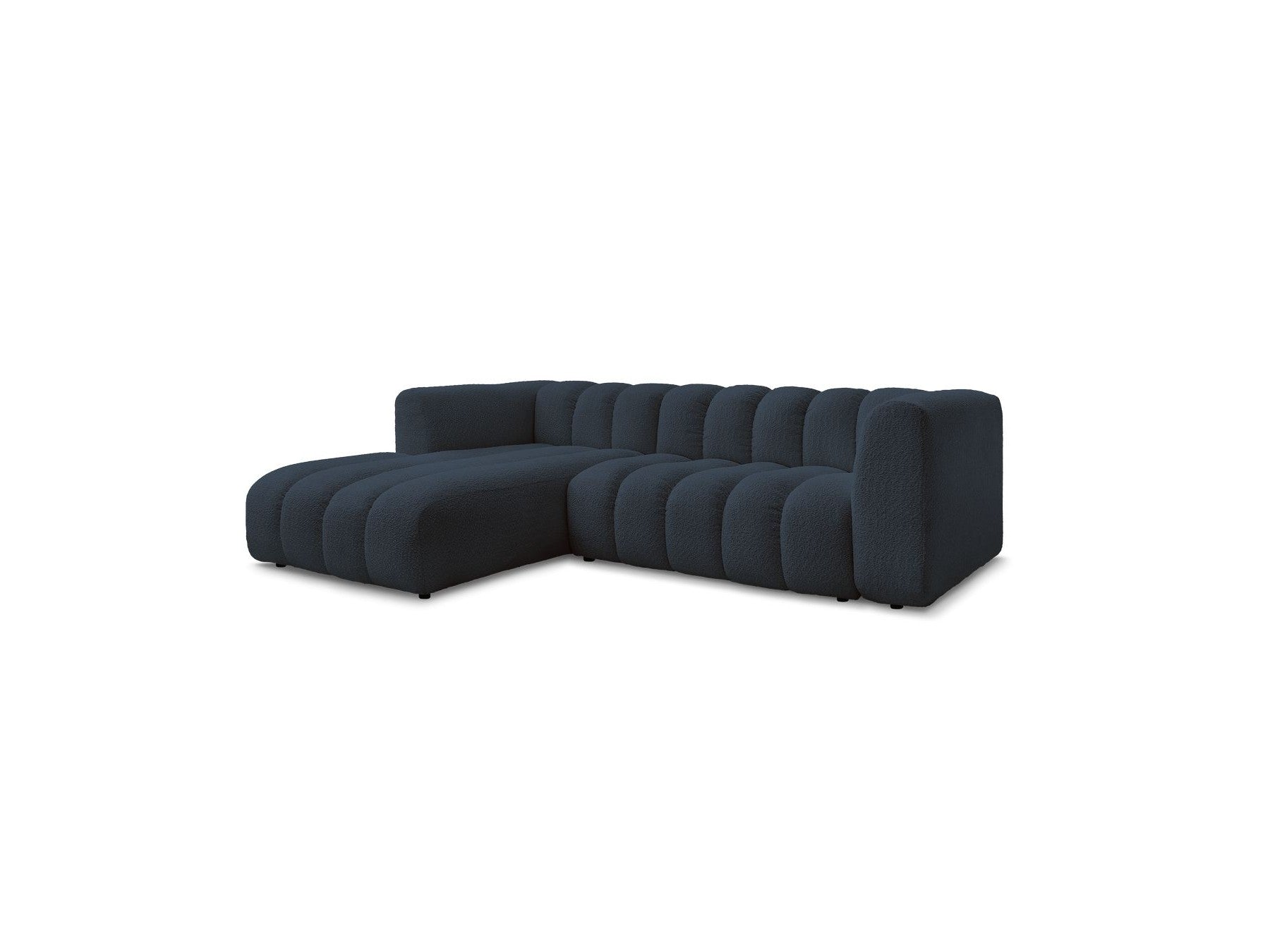 Talia - Fixed Corner Sofa - Bouclé Fabric - Left Corner