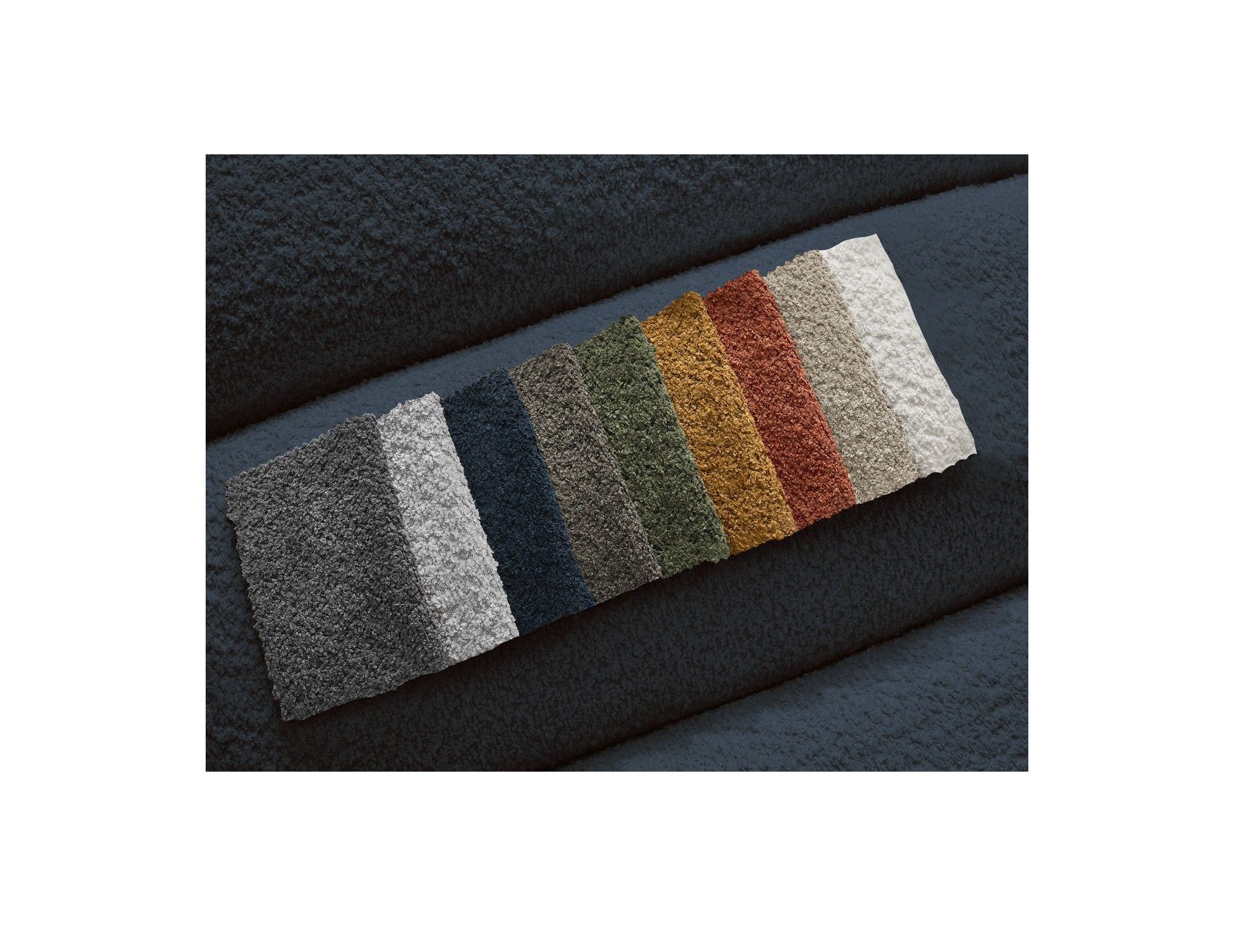Talia - Fixed Corner Sofa - Bouclé Fabric - Left Corner