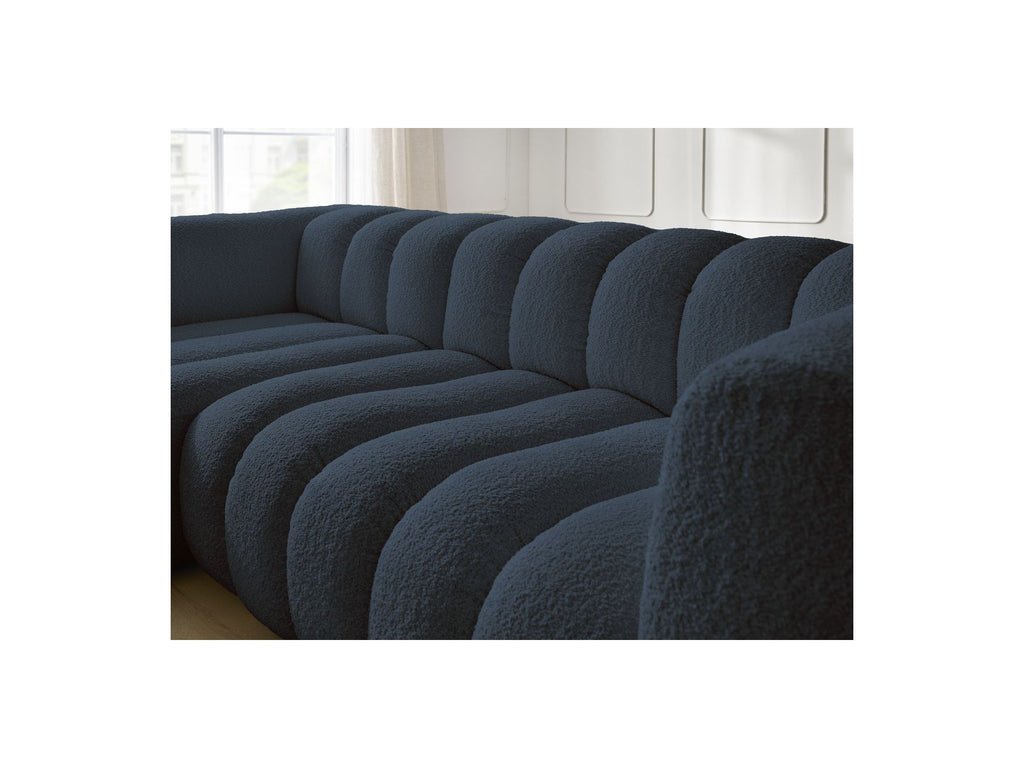 Talia - Fixed Corner Sofa - Bouclé Fabric - Left Corner