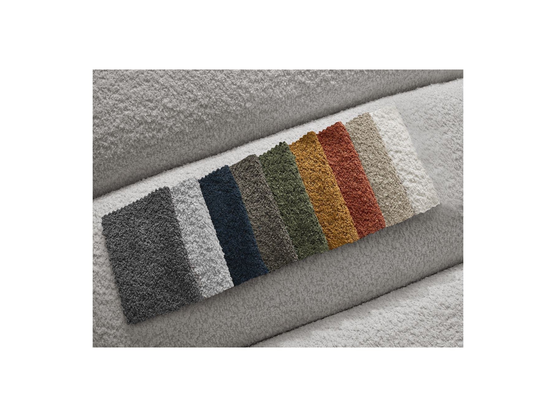 Talia - Fixed Corner Sofa - Bouclé Fabric - Left Corner