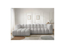 Talia - Fixed Corner Sofa - Bouclette Fabric - Left Corner