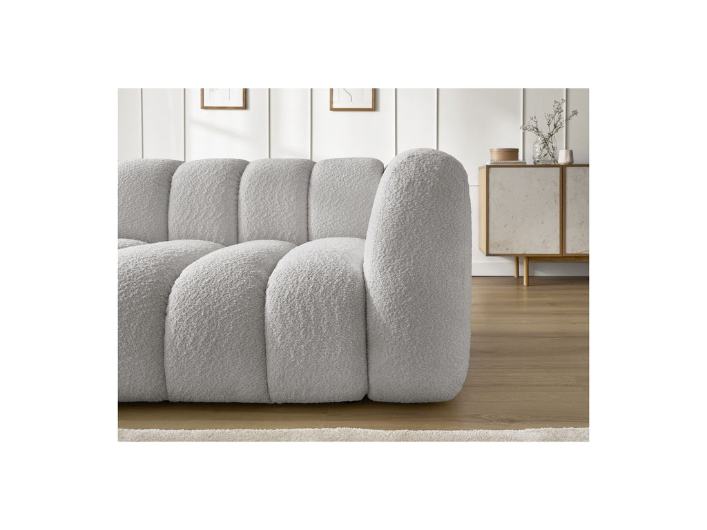 Talia - Fixed Corner Sofa - Bouclé Fabric - Left Corner