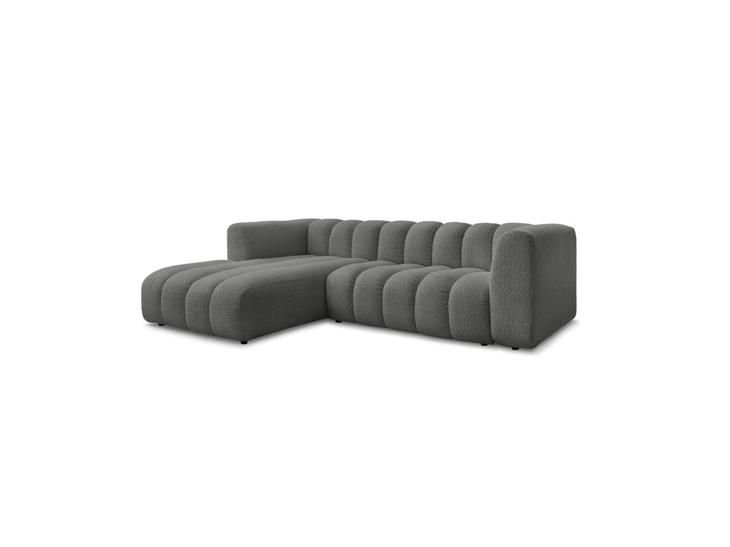 Talia - Fixed Corner Sofa - Bouclé Fabric - Left Corner