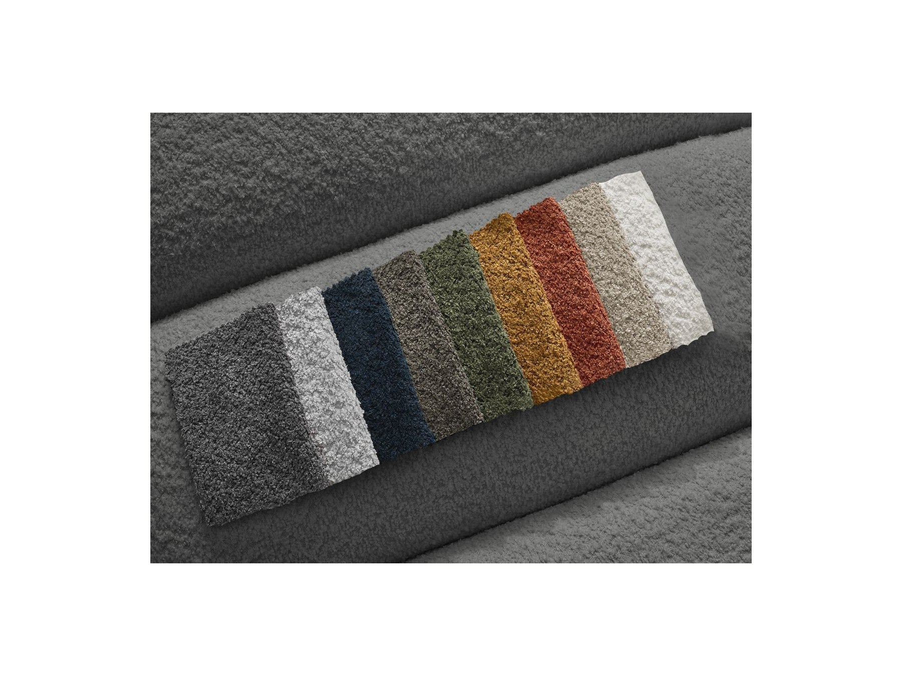 Talia - Fixed Corner Sofa - Bouclé Fabric - Left Corner