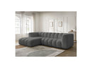 Talia - Fixed Corner Sofa - Bouclette Fabric - Left Corner