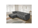 Talia - Fixed Corner Sofa - Bouclette Fabric - Left Corner