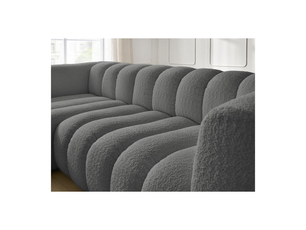 Talia - Fixed Corner Sofa - Bouclé Fabric - Left Corner