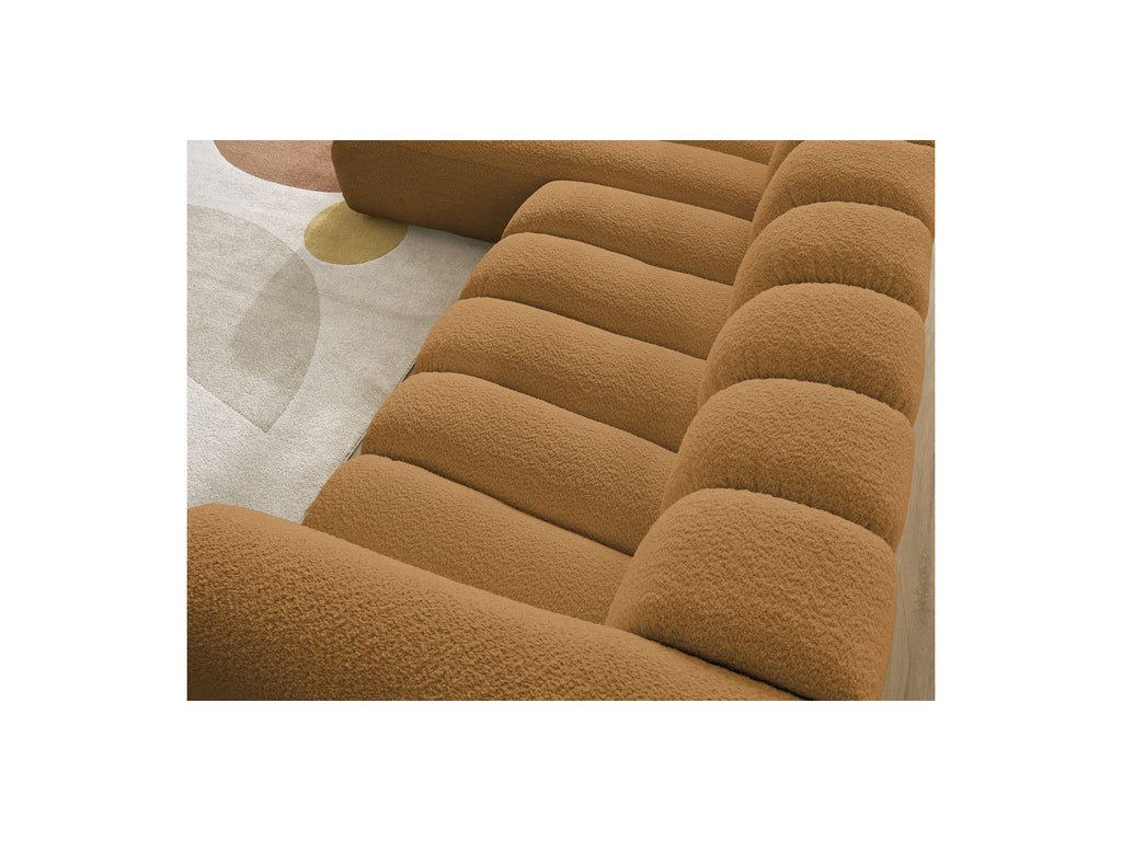 Talia - Fixed Corner Sofa - Bouclé Fabric - Left Corner