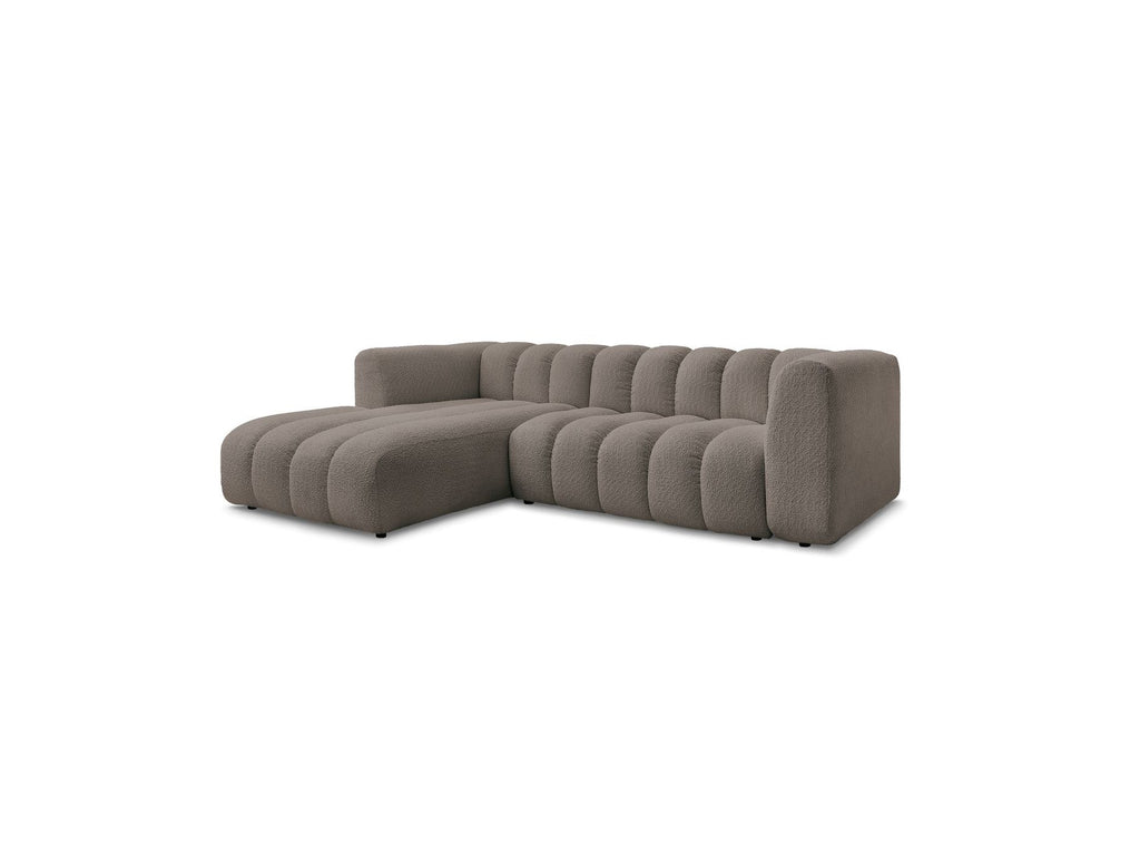 Talia - Fixed Corner Sofa - Bouclé Fabric - Left Corner