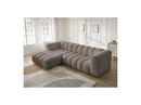 Talia - Fixed Corner Sofa - Bouclette Fabric - Left Corner