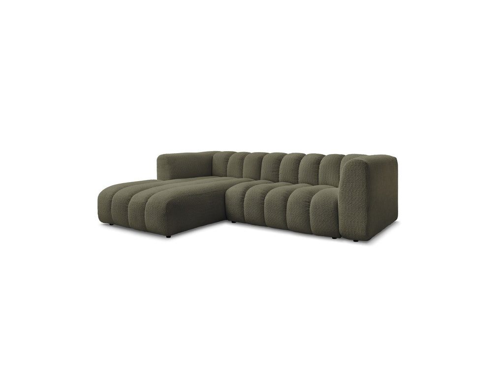 Talia - Fixed Corner Sofa - Bouclé Fabric - Left Corner