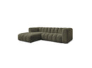 Talia - Fixed Corner Sofa - Bouclette Fabric - Left Corner