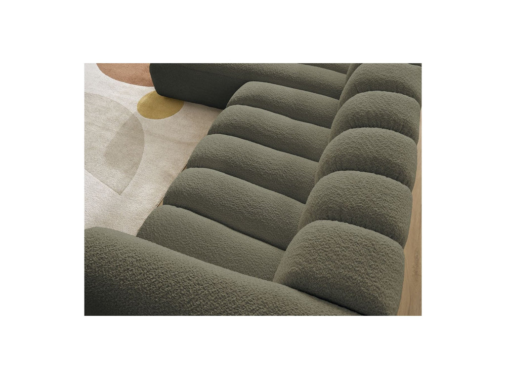 Talia - Fixed Corner Sofa - Bouclé Fabric - Left Corner