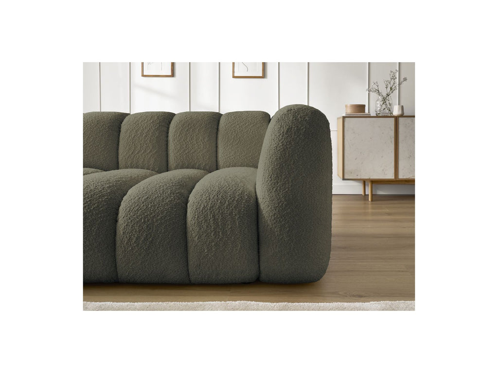 Talia - Fixed Corner Sofa - Bouclé Fabric - Left Corner